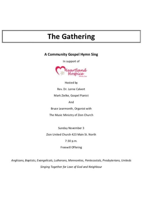 The Gathering Freewill Offering for Heartland Hospice Moose Jaw